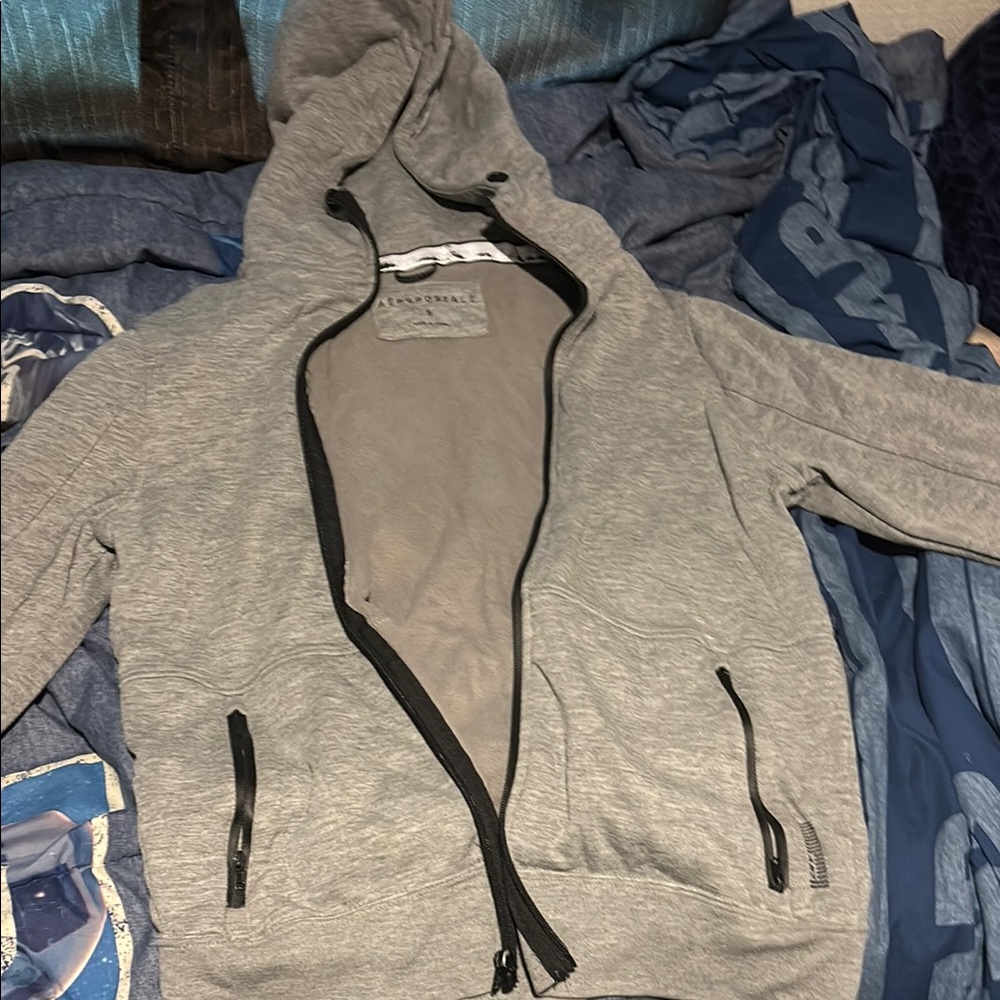 Aeropostale Gray Zip Up